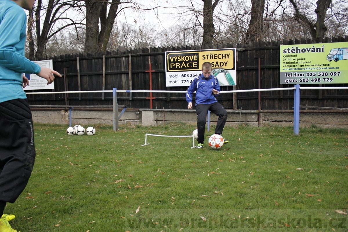 Brankářský trénink BFŠ - TJ AFK Nymburk - 18.3.2014