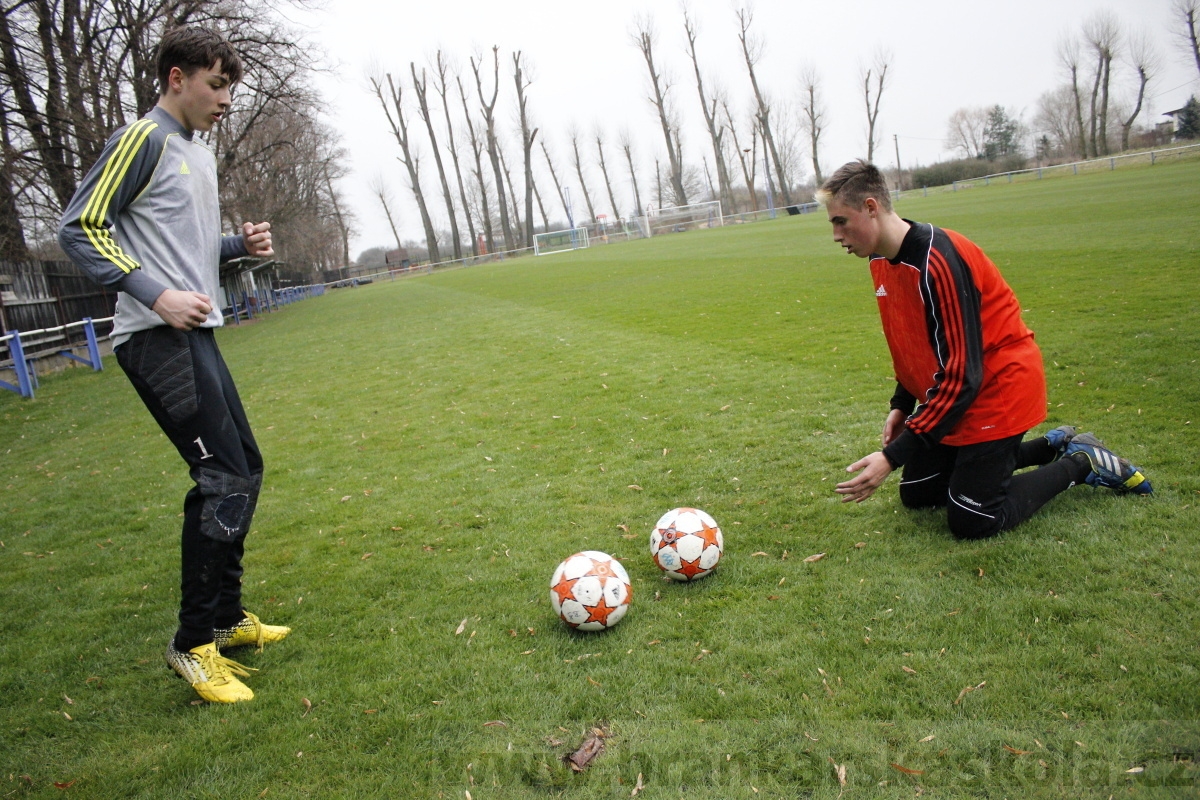 Brankářský trénink BFŠ - TJ AFK Nymburk - 18.3.2014