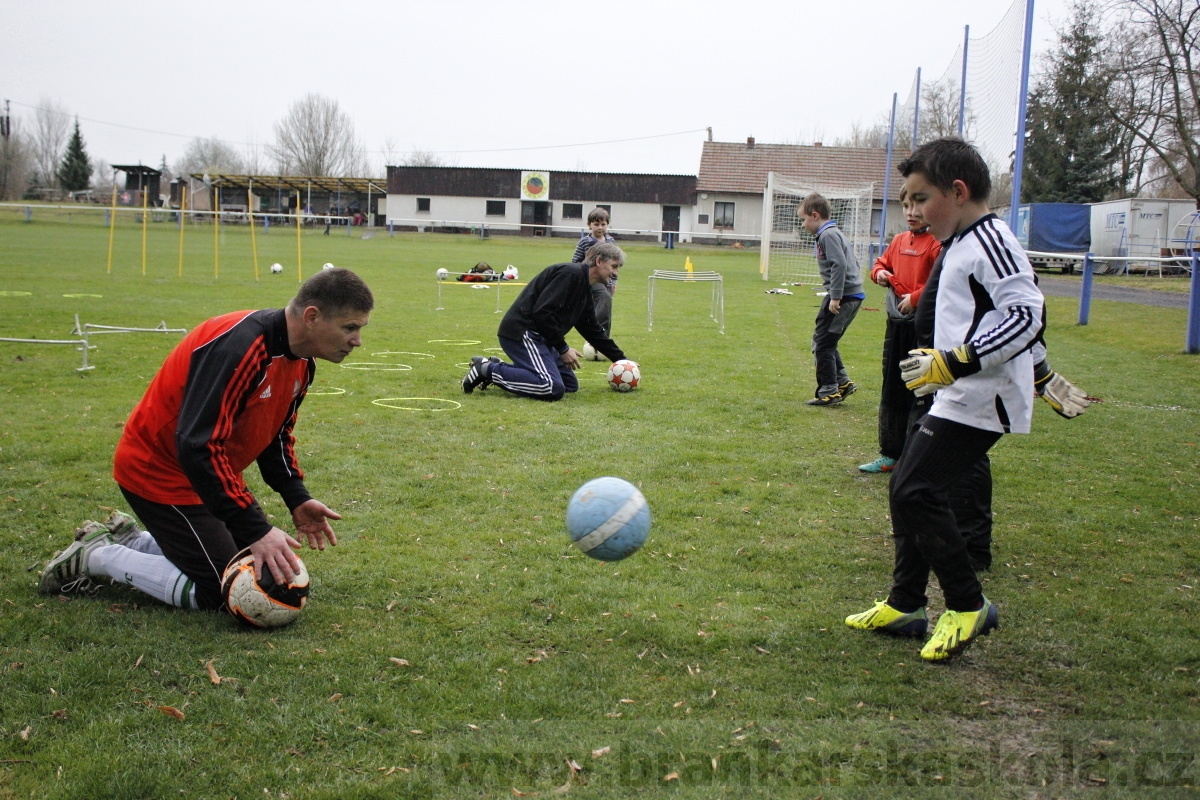 Brankářský trénink BFŠ - TJ AFK Nymburk - 18.3.2014