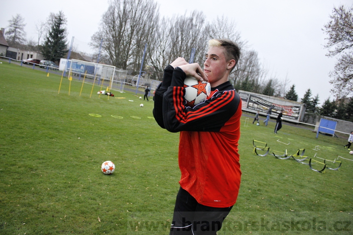 Brankářský trénink BFŠ - TJ AFK Nymburk - 18.3.2014