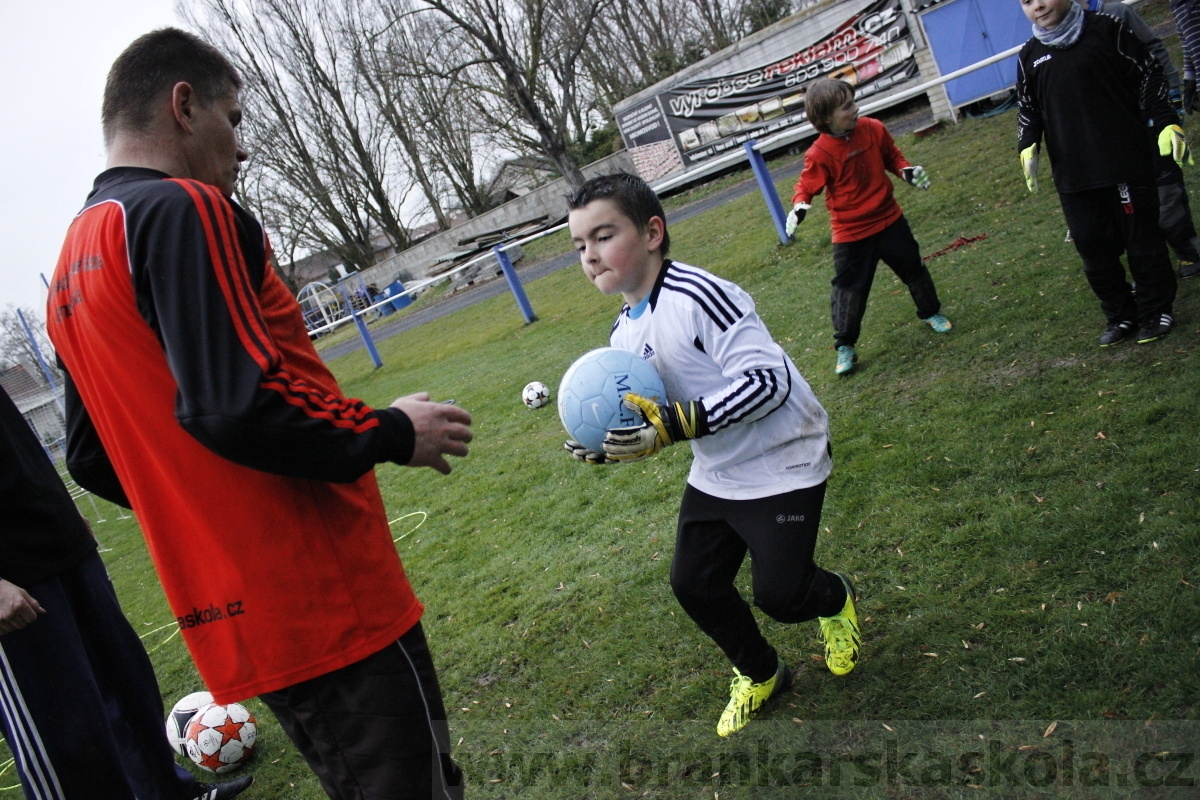 Brankářský trénink BFŠ - TJ AFK Nymburk - 18.3.2014