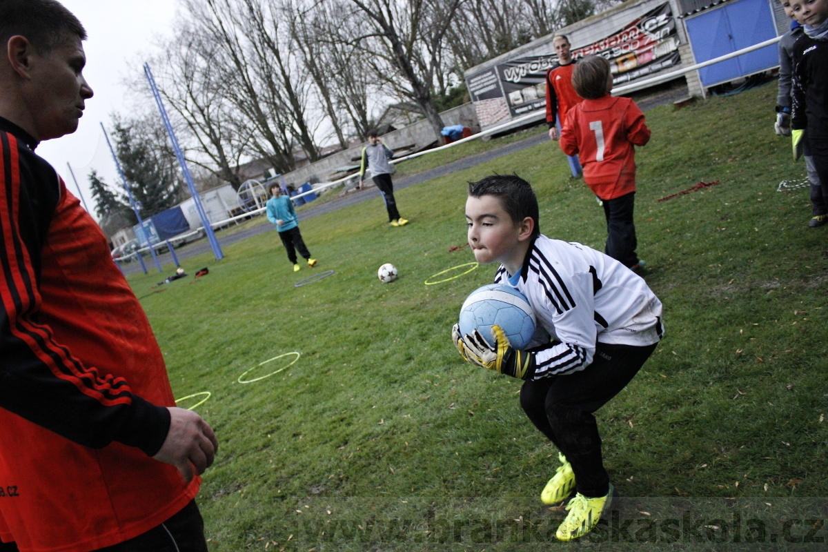 Brankářský trénink BFŠ - TJ AFK Nymburk - 18.3.2014