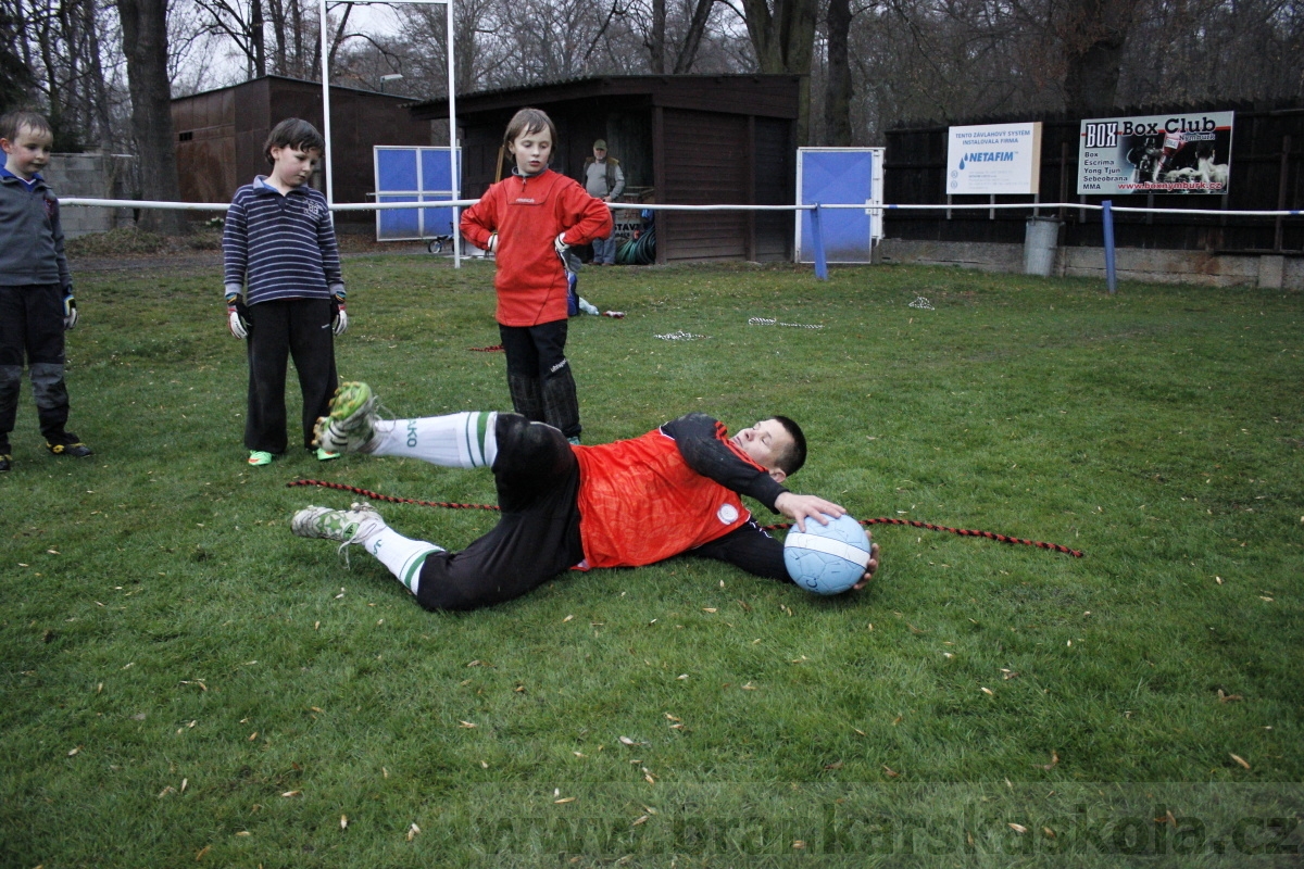 Brankářský trénink BFŠ - TJ AFK Nymburk - 18.3.2014