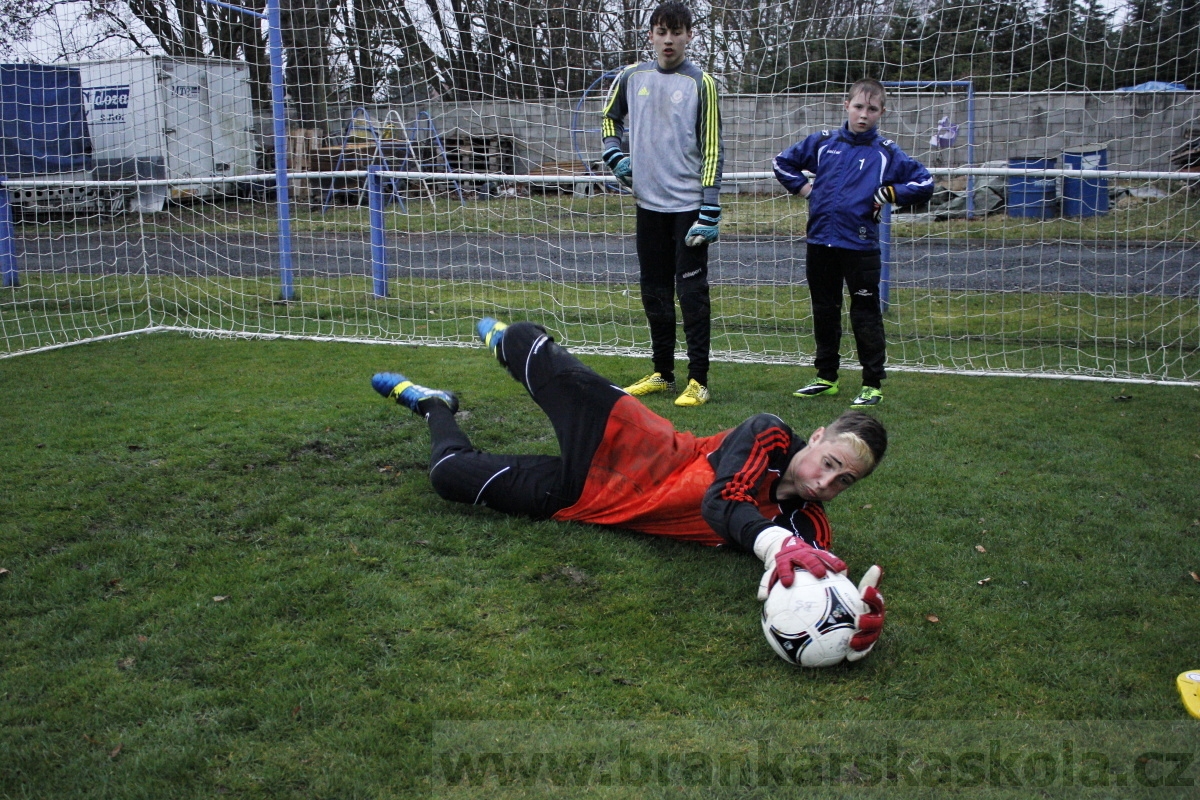 Brankářský trénink BFŠ - TJ AFK Nymburk - 18.3.2014