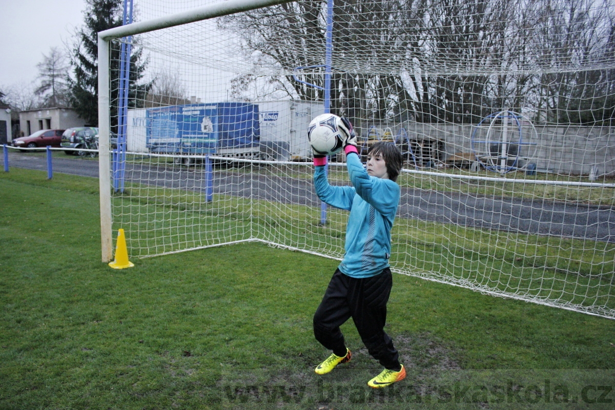 Brankářský trénink BFŠ - TJ AFK Nymburk - 18.3.2014