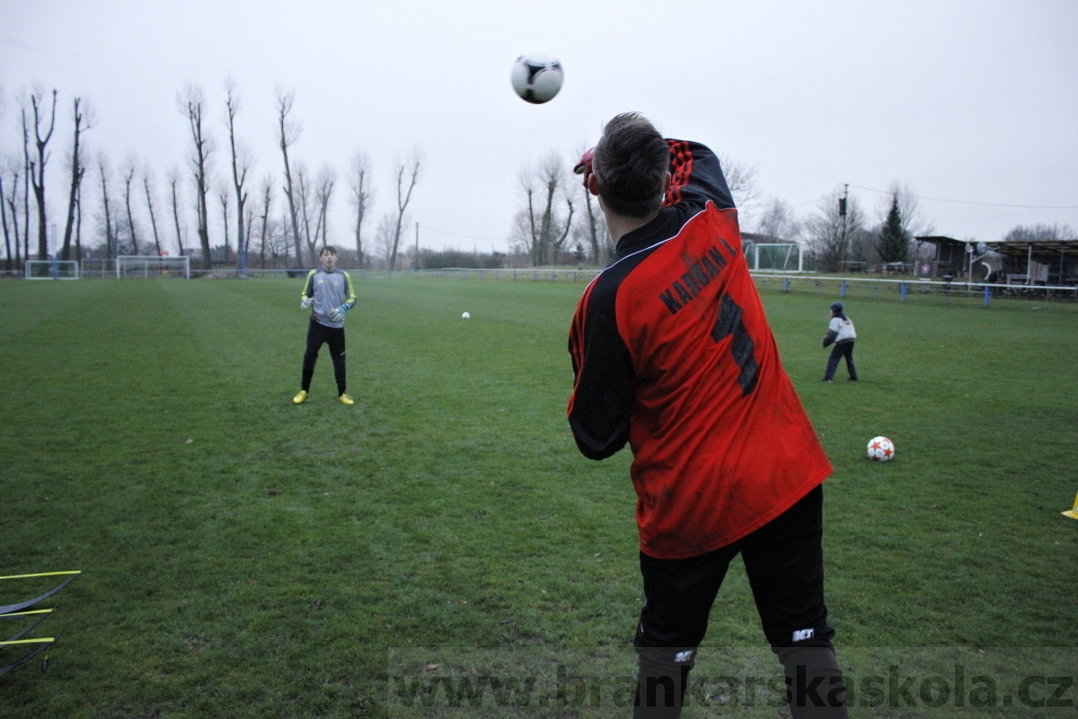 Brankářský trénink BFŠ - TJ AFK Nymburk - 18.3.2014