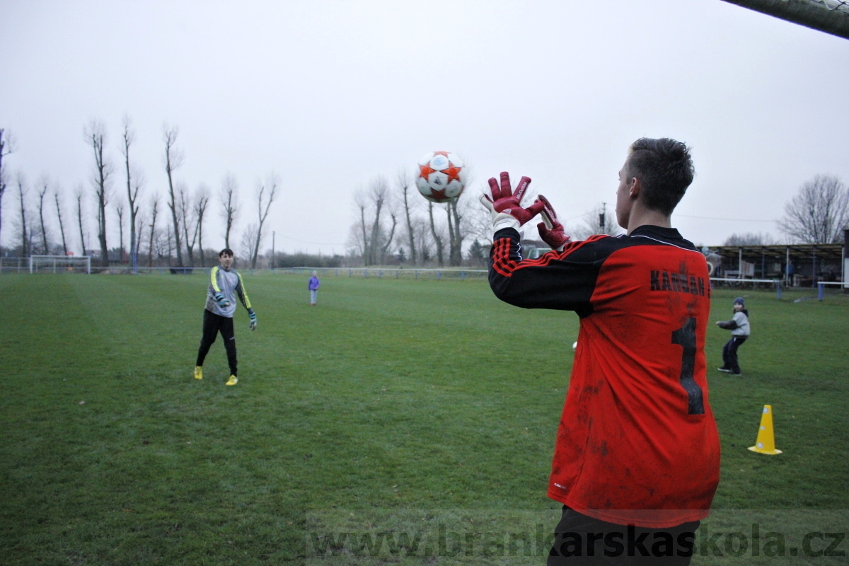 Brankářský trénink BFŠ - TJ AFK Nymburk - 18.3.2014