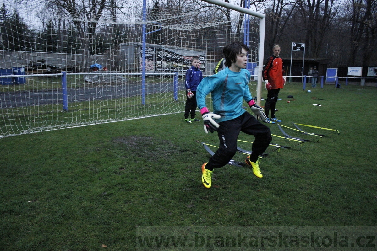 Brankářský trénink BFŠ - TJ AFK Nymburk - 18.3.2014