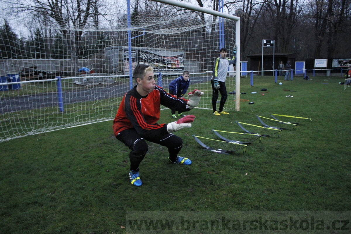 Brankářský trénink BFŠ - TJ AFK Nymburk - 18.3.2014