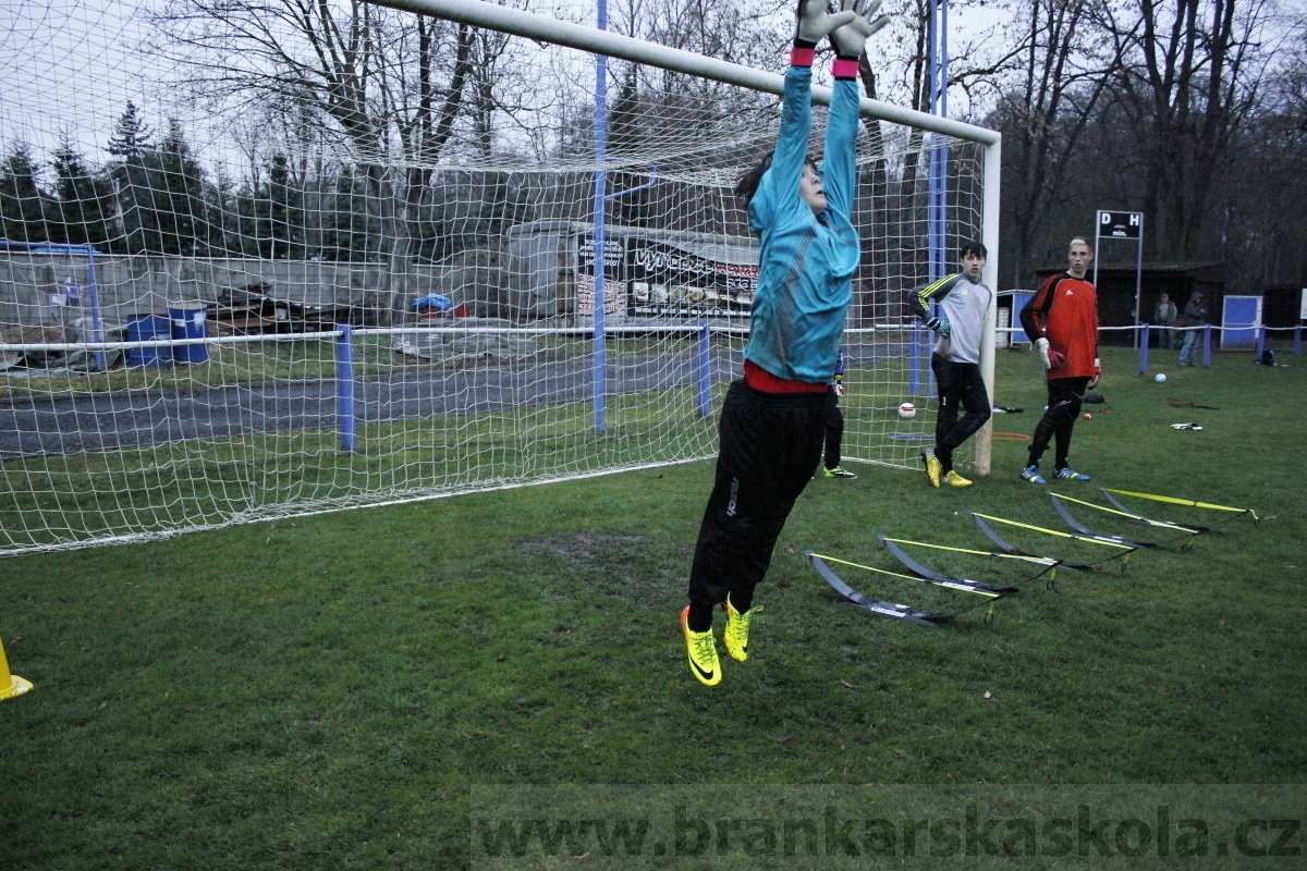 Brankářský trénink BFŠ - TJ AFK Nymburk - 18.3.2014