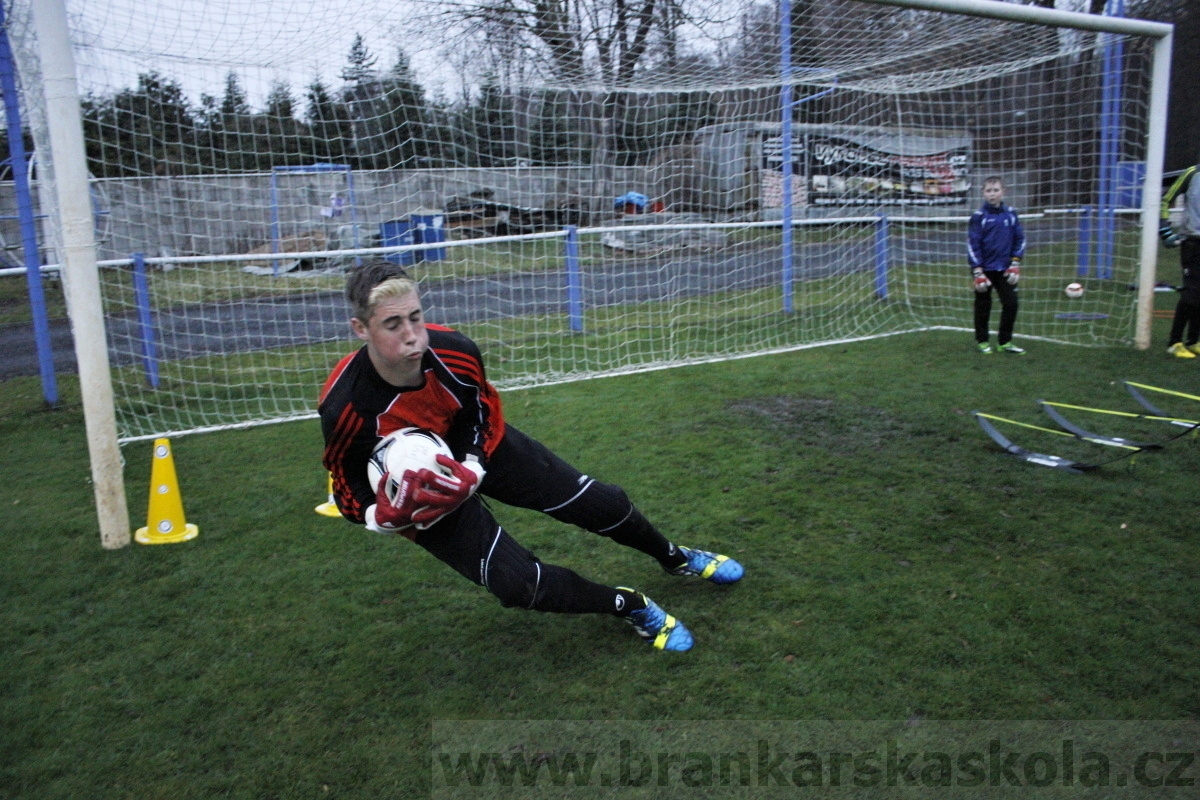 Brankářský trénink BFŠ - TJ AFK Nymburk - 18.3.2014
