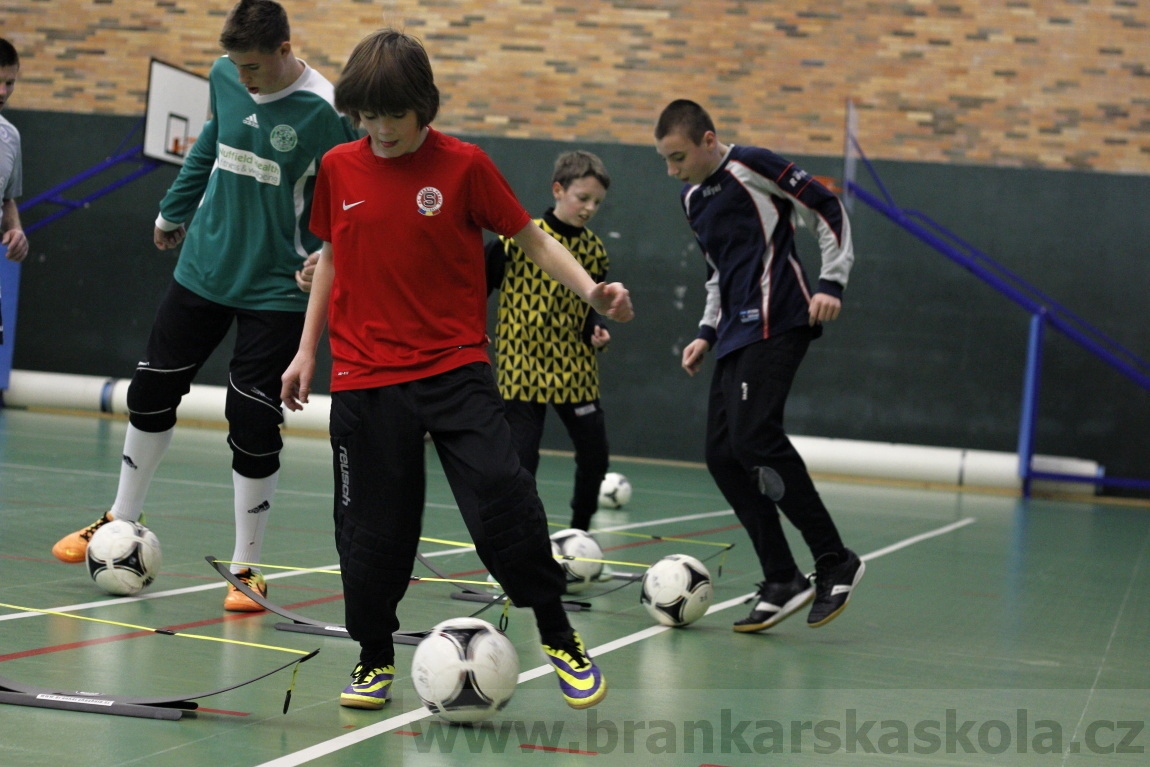 Brankářský trénink BFŠ - TJ AFK Nymburk - 29.1.2014