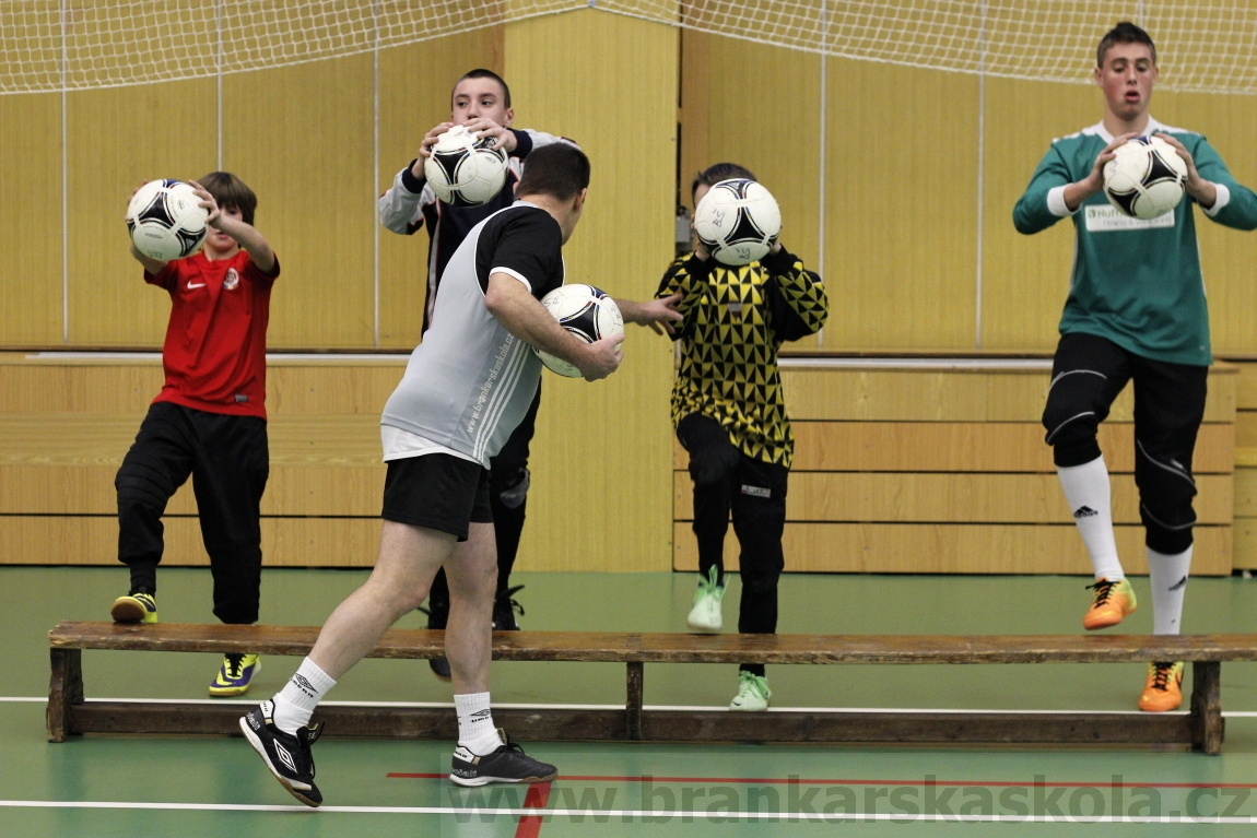 Brankářský trénink BFŠ - TJ AFK Nymburk - 29.1.2014