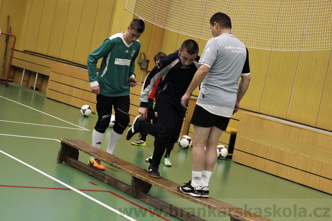 Brankářský trénink BFŠ - TJ AFK Nymburk - 29.1.2014