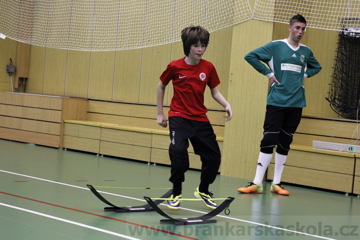 Brankářský trénink BFŠ - TJ AFK Nymburk - 29.1.2014
