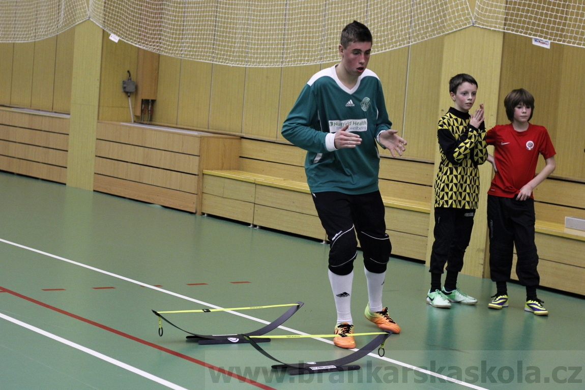Brankářský trénink BFŠ - TJ AFK Nymburk - 29.1.2014