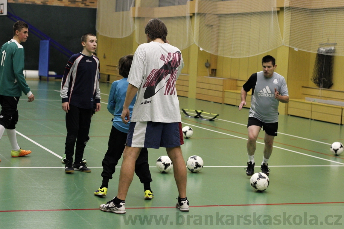 Brankářský trénink BFŠ - TJ AFK Nymburk - 29.1.2014