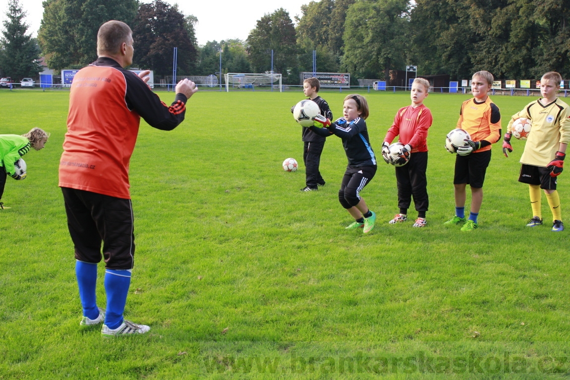 Brankářský trénink BFŠ - TJ AFK Nymburk - 9.9.2014