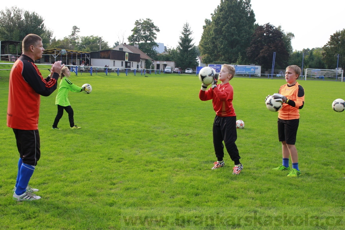 Brankářský trénink BFŠ - TJ AFK Nymburk - 9.9.2014