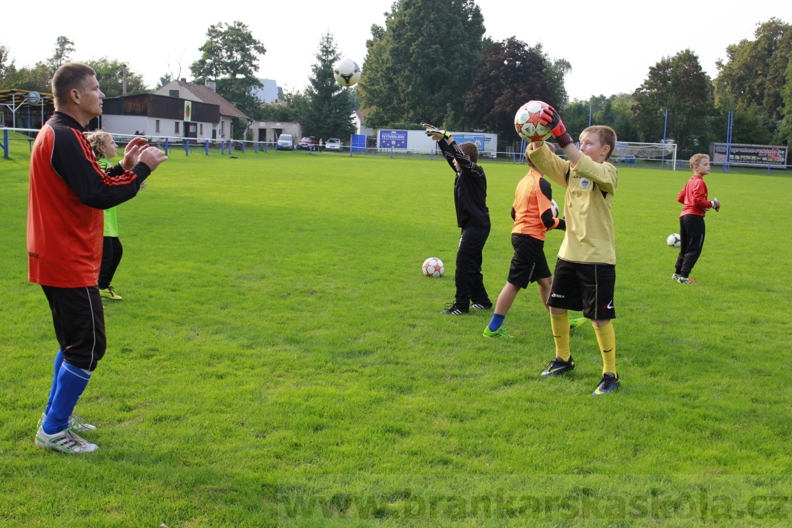 Brankářský trénink BFŠ - TJ AFK Nymburk - 9.9.2014