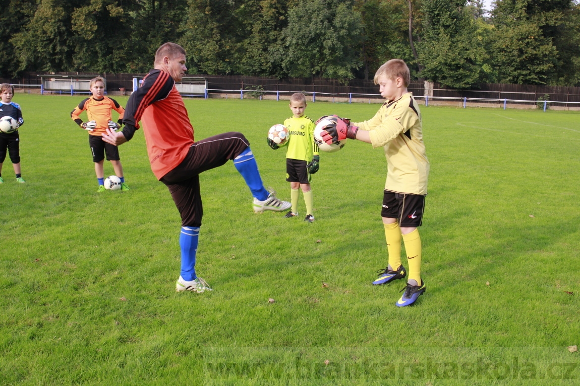 Brankářský trénink BFŠ - TJ AFK Nymburk - 9.9.2014
