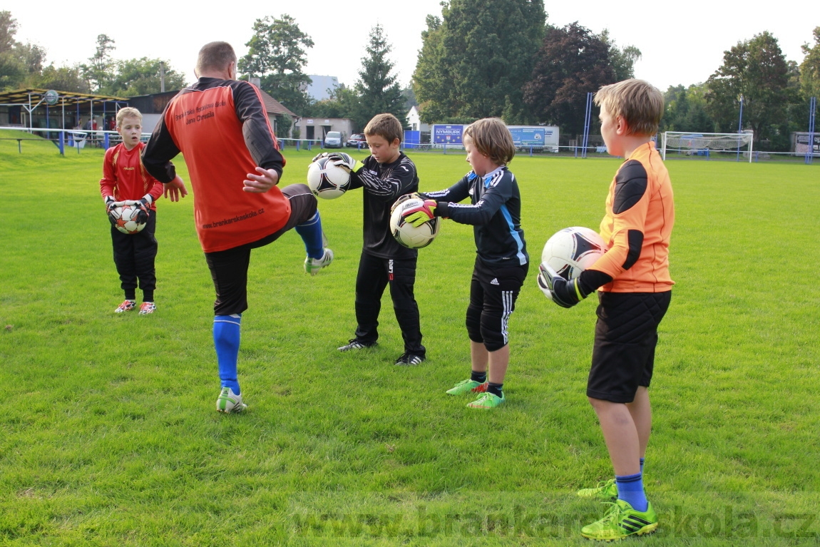 Brankářský trénink BFŠ - TJ AFK Nymburk - 9.9.2014