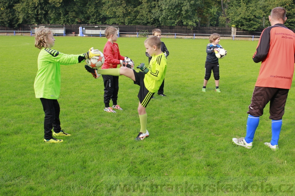 Brankářský trénink BFŠ - TJ AFK Nymburk - 9.9.2014