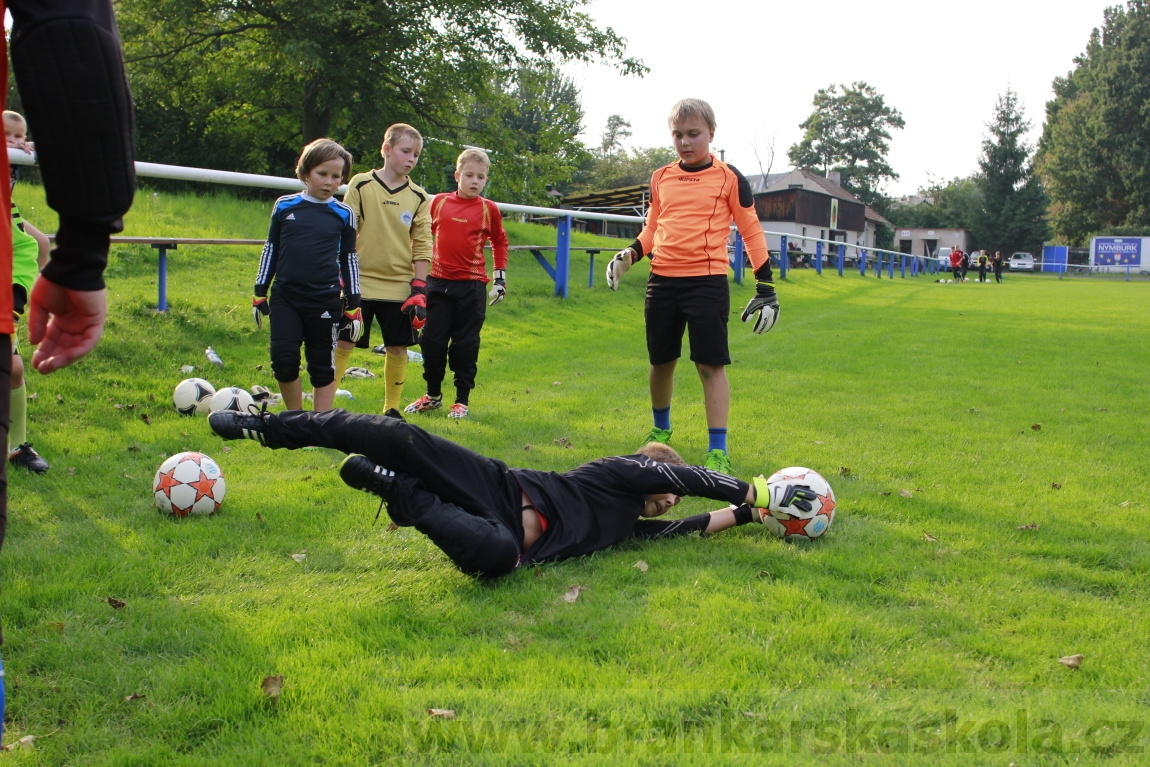 Brankářský trénink BFŠ - TJ AFK Nymburk - 9.9.2014