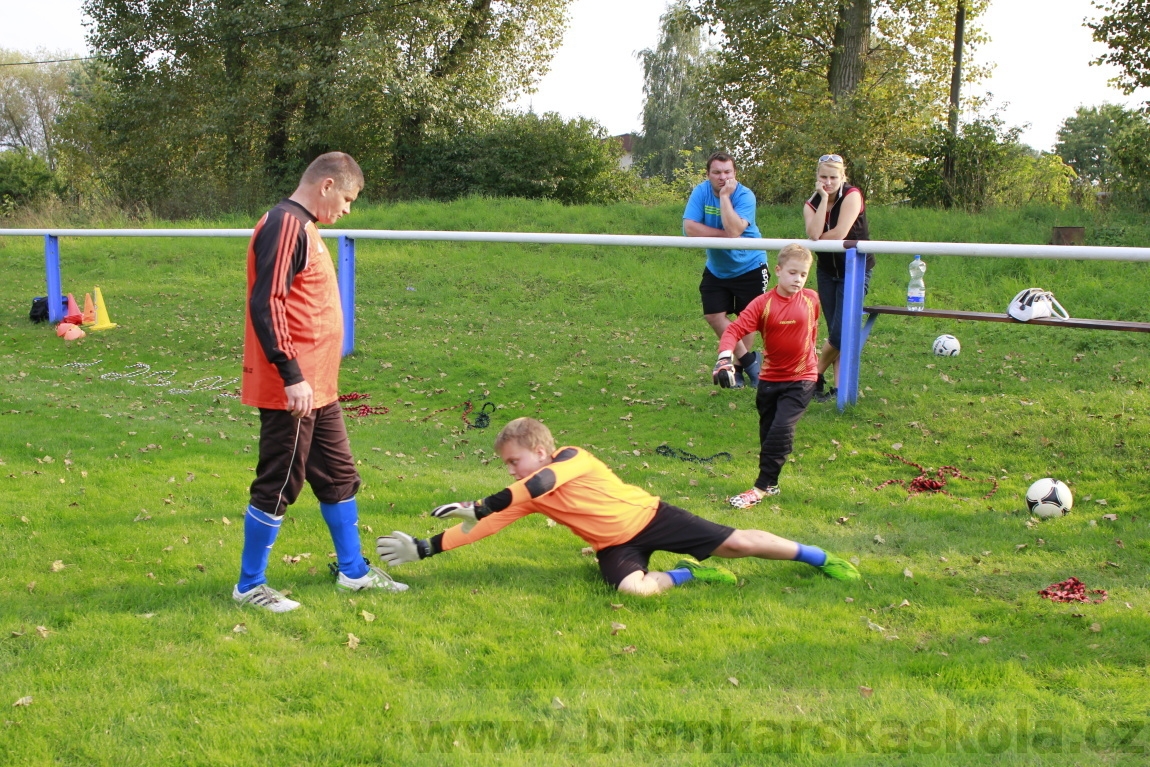 Brankářský trénink BFŠ - TJ AFK Nymburk - 9.9.2014